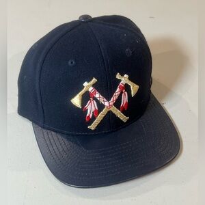 Field Grade Tomahawk Native American Indians Black Classic Streetwear Hat EUC
